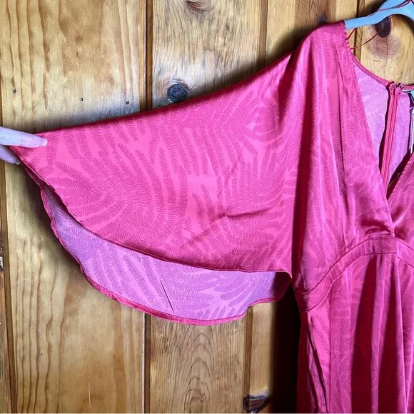 Fe Noel X Target Palm Leaf Contrast Print Kimono Maxi Dress - Picture 4 of 9